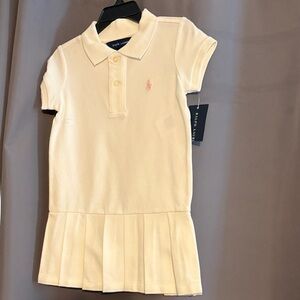 Ralph Lauren Kids White Polo Dress 2/2T